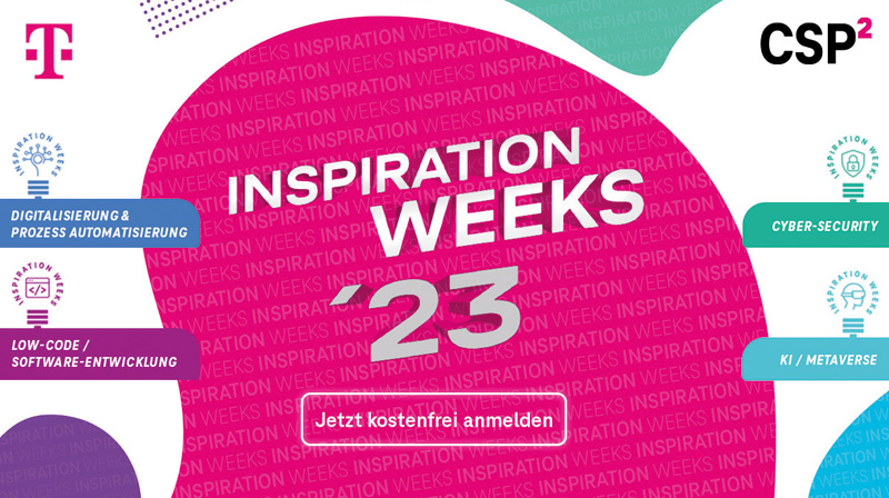 Online Banner der Telekom CSP² Inspiration Weeks